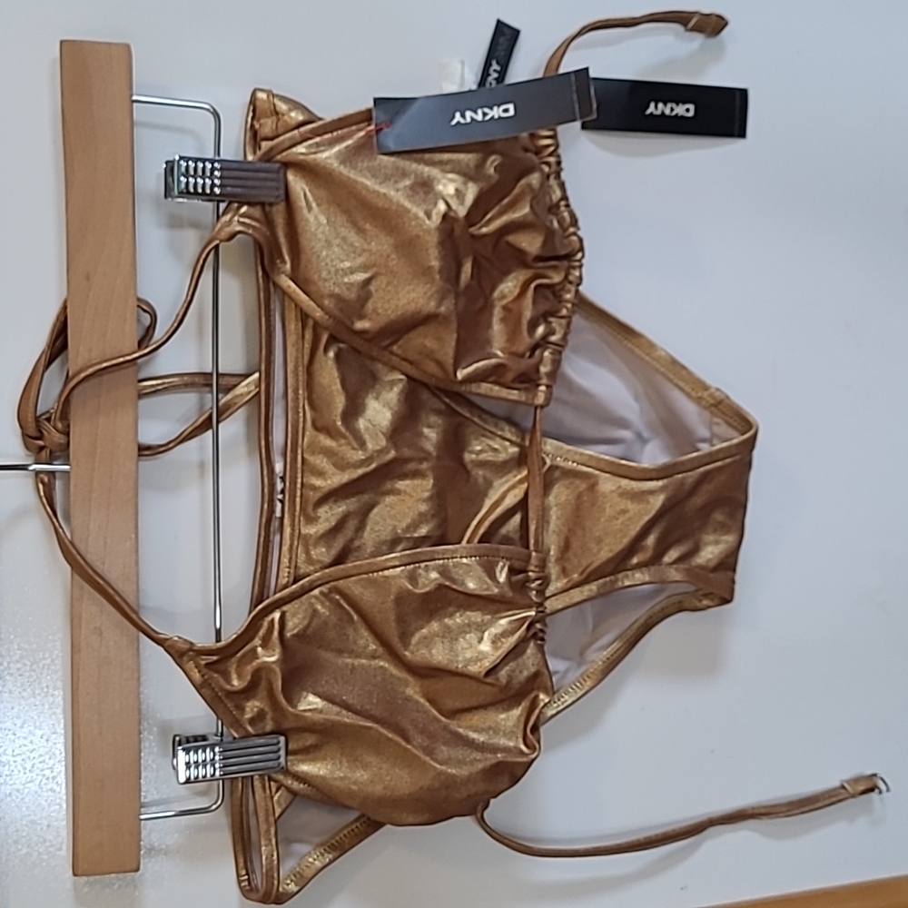 DKNY Bronze color bikini Size 14 Brand New. Never Worn